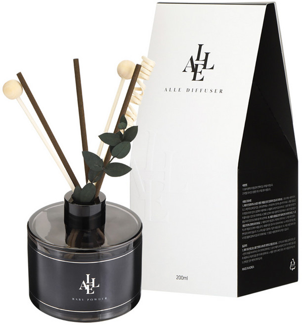 알레 블랙 디퓨저, 베이비파우더, 200ml, 1개