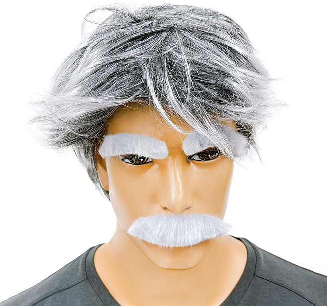 파티공구 할아버지 파티가발, 혼합색상, 1개