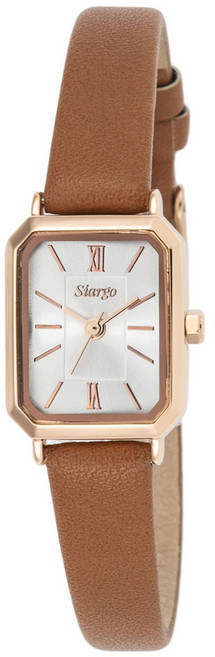 시아르고 여성용 세이지 컬렉션 가죽 시계 SG001