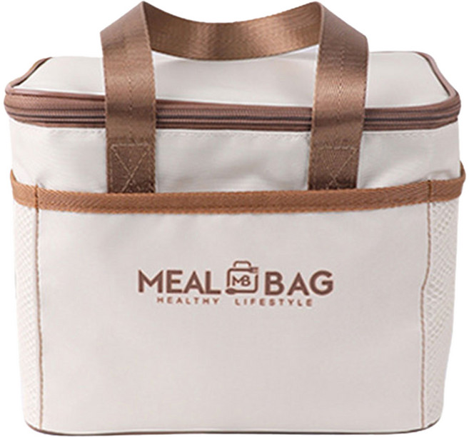 제로플레이스 방수 보온 보냉 캠핑 가방 중형, 아이보리, 7.5L