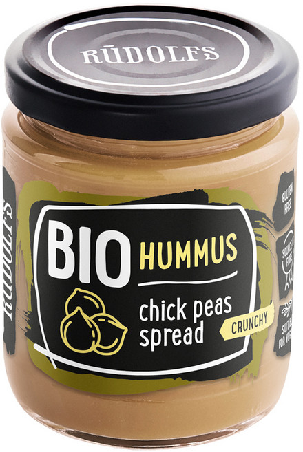RUDOLFS 유기농 후무스 병아리콩 스프레드, 230g, 1개