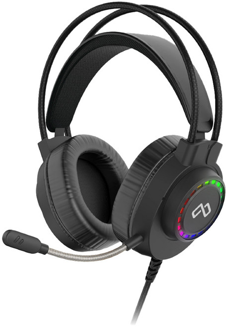 MAXTILL 7.1聲道 Type-C + USB 語言學習用 電競耳機, 黑色, GM-GHC200