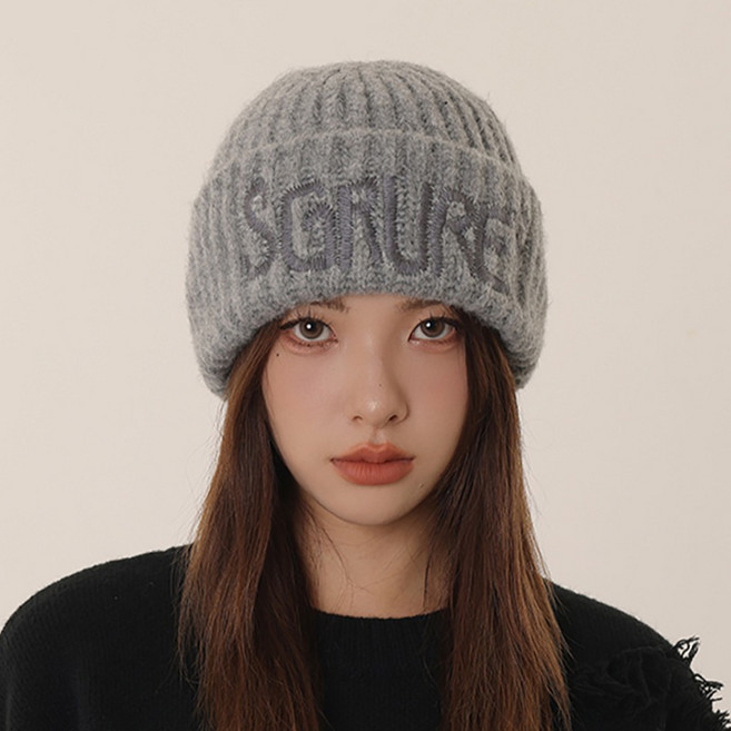 페이퍼먼츠 웜 레터링 니트 비니 23510