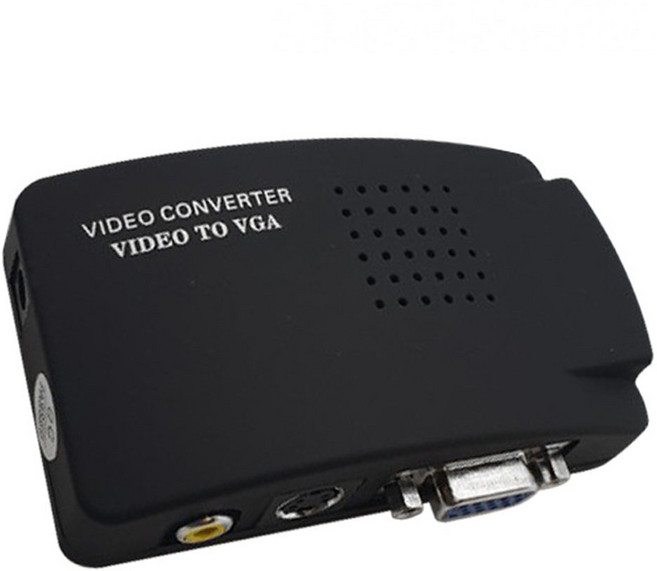 랜스타 LS-DEC Video to VGA 디코더 VGA RGB SVHS RCA 입력, 1개