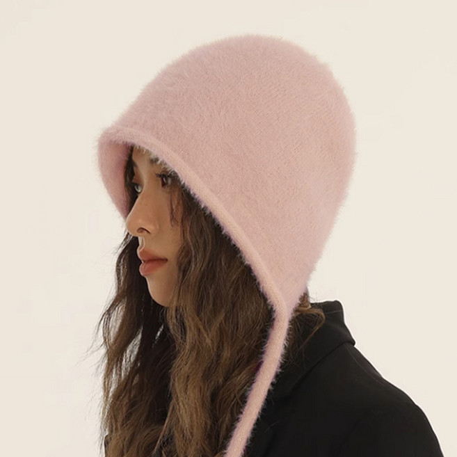 페이퍼먼츠 스윗 앙고라 겨울 니트 버킷햇 23505