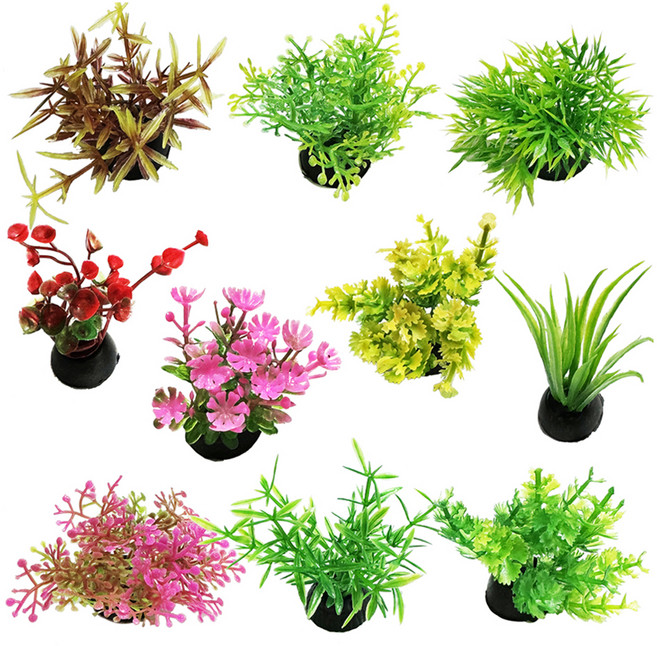 샘아쿠아 리프레쉬 미니 인조 수초 세트 PH002, 1세트