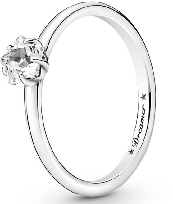 PANDORA 潘多拉 女款夜空星光單石戒指 190026C01 + 購物袋