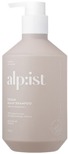 Alpist 純素洗髮精 Pure Lily 730ml 韓國, 1瓶