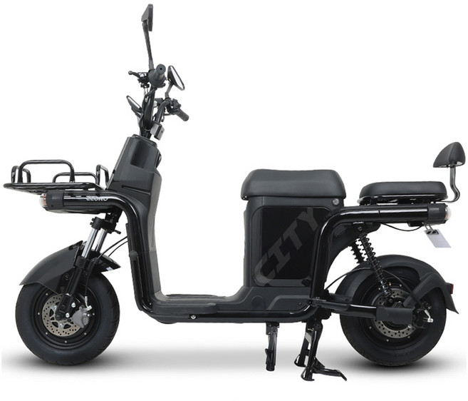 에이유테크 배달용 전기스쿠터 48V 20A 고객직접설치, 블랙, 1개, 에코로 CITY