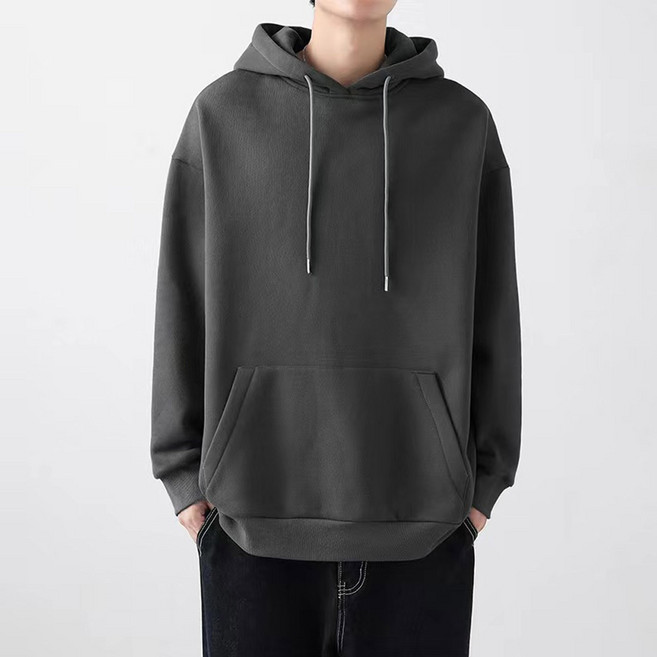 Elsso 男女通用素色連帽大學T