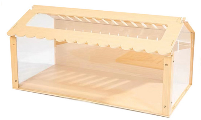 스몰펫 원목 햄스터집 케이지 60cm, 우드, 1개