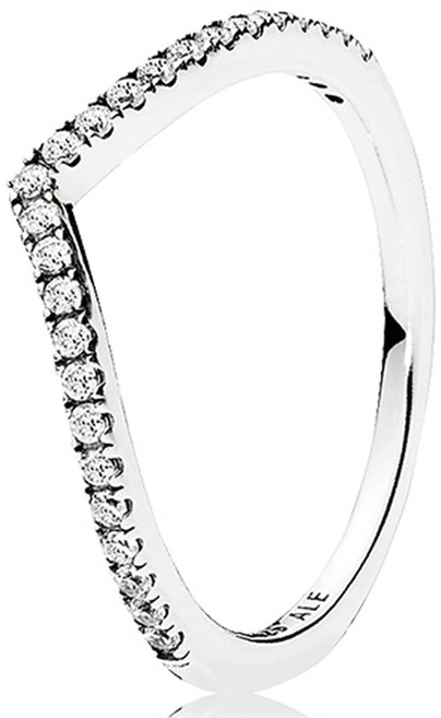 PANDORA 女款閃亮銀戒指 196316CZ