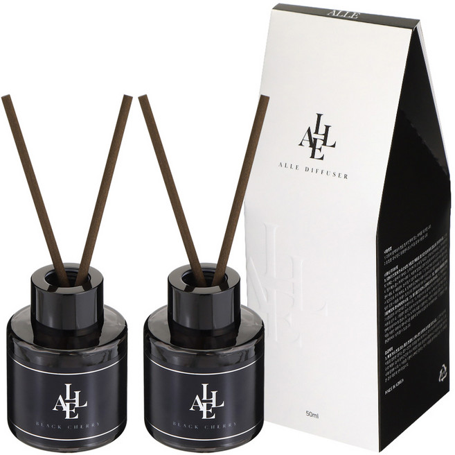 알레 블랙 디퓨저, 블랙체리, 50ml, 2개