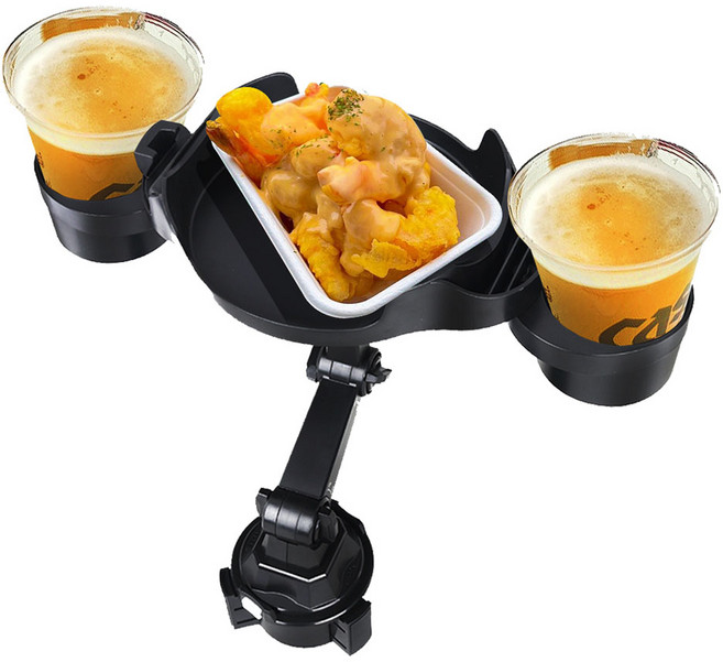 휴대용 야구장 간이 테이블 컵홀더, 블랙