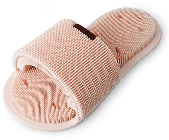 삼정크린마스터 실리콘 브러쉬 슬리퍼, 핑크, 1개