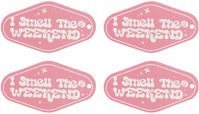 벤딕트 프래그런스 태그 방향제, GRAPEFRUIT(금요일), 4개