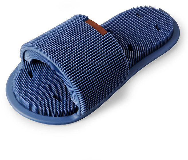 삼정크린마스터 실리콘 브러쉬 슬리퍼, 네이비, 1개