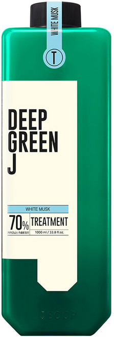 J'SOOP Deep Green J 弱酸性純素潤髮乳 白麝香, 1L, 1瓶