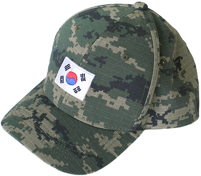 아동용 태극기 자수 캡모자