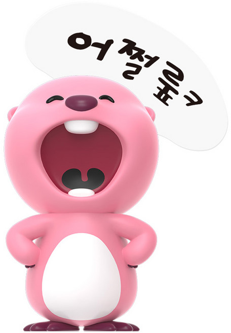 잔망루피 모니터 피규어, 1개