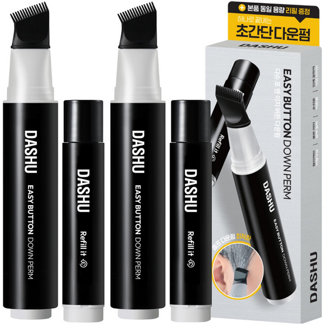 다슈 포 맨 이지 버튼 셀프 다운펌 20ml x 2p + 리필 20ml x 2p 세트, 1개