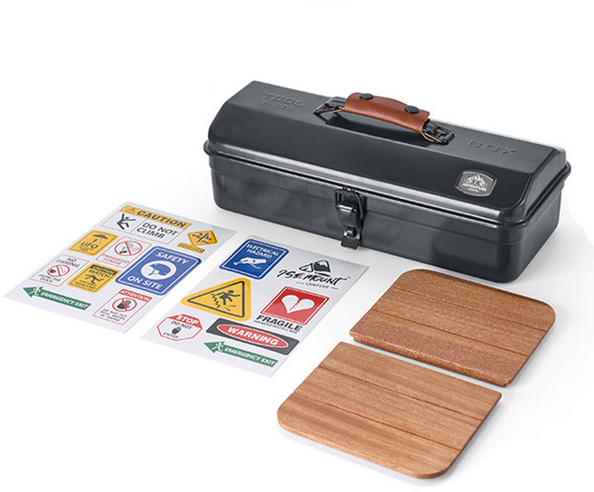 이세마운트 에스피 글로벌 캠핑 다목적 스틸 케이스, 블랙, 1개, 1단