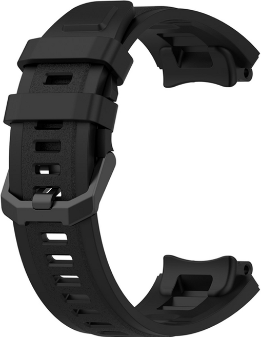 Finest One Amazfit Active Edge 矽膠智慧手錶錶帶, 1個, 黑色