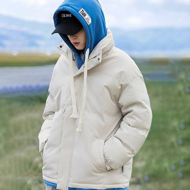 엘쏘 후드집업 레이어드 패딩 점퍼