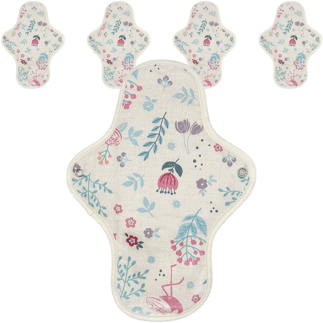 이채 순면 일체형 화이트코이, 1개, 5매입, 중형