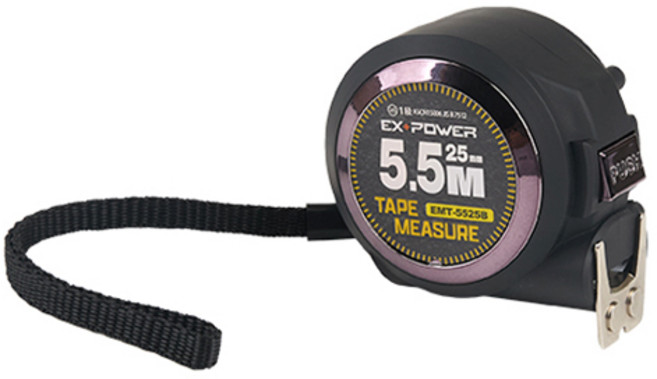 이엑스파워 오토락줄자 5.5m x 25mm, 1개