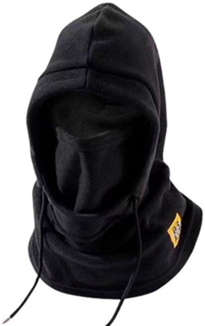 FOBIELLA 후드 넥워머, 블랙, 1개