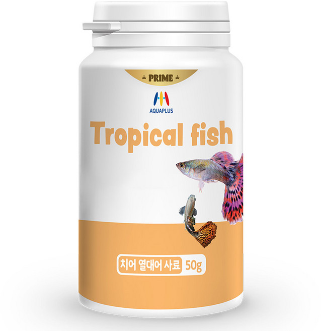 아쿠아플러스 프라임 치어 열대어사료, 50g, 1개