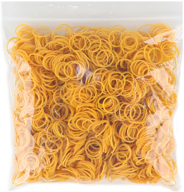 유니아트 7000 고무줄 3cm, 노랑, 1개