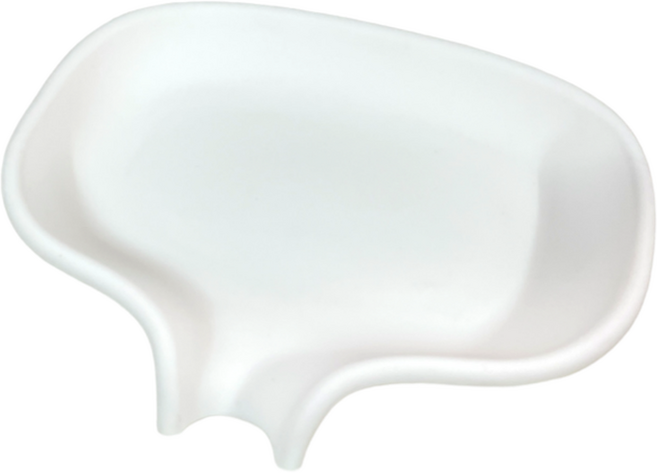 하이엉클 물빠짐 실리콘 비누받침대, 화이트, 1개