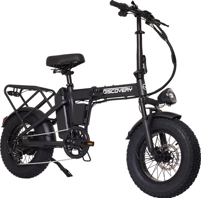 레이윙 디스커버리 48V 10.4Ah 500W 접이식 팻바이크 전기자전거 MX X10 고객직접설치, 스틸, 블랙
