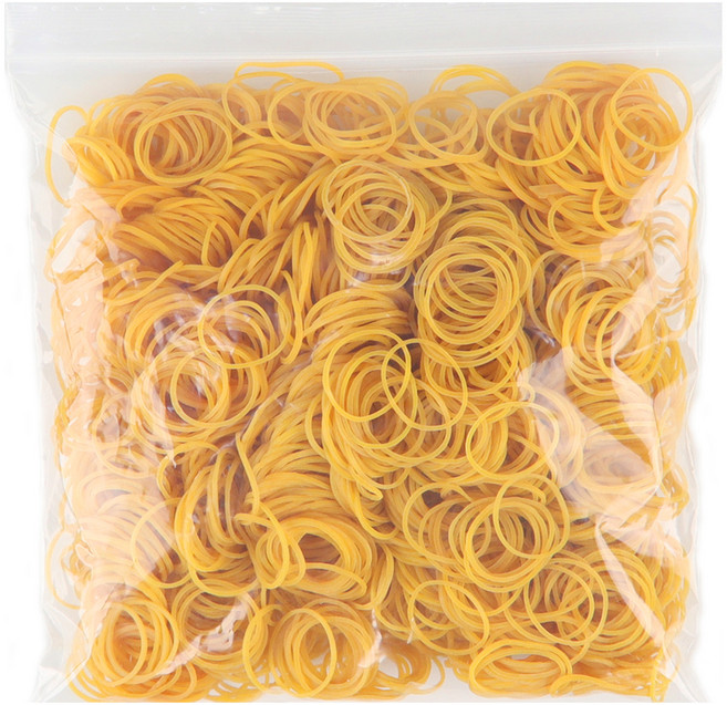 유니아트 7000 고무줄 4cm, 노랑, 1개