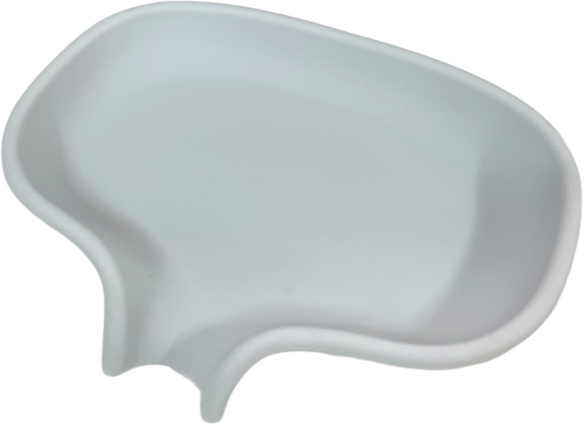 하이엉클 물빠짐 실리콘 비누받침대, 그레이, 1개