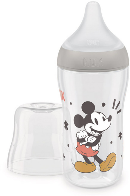 NUK Perfect Match 奶瓶 + M號奶嘴組, 迪士尼米奇, 260ml, 1套