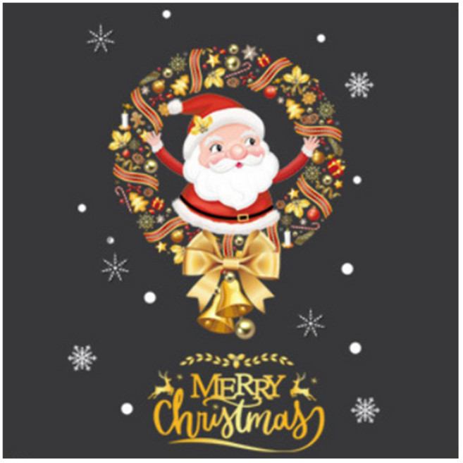 소니오 컬러풀 크리스마스 인테리어 스티커, 16 리본