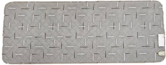 휴라이즈 전자파차단 EMF 세미마이크로 탄소매트 DHE-322, 그레이, 미니 타이머(50 x 180 cm)