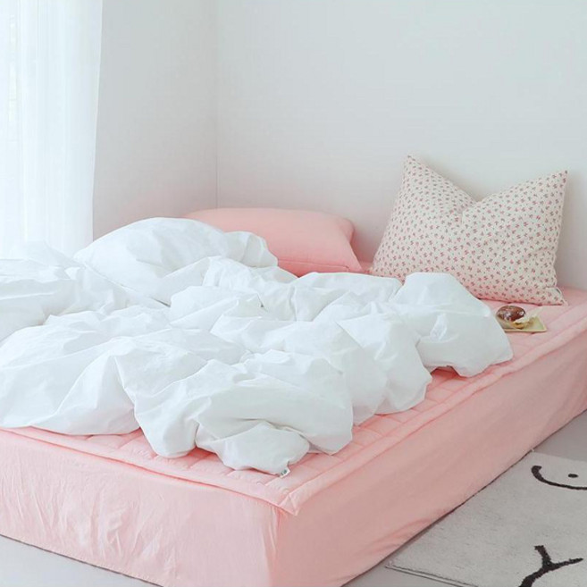 올리비아데코 블랭크 80수 고밀도 워싱 패드, 퓨어팝 핑크