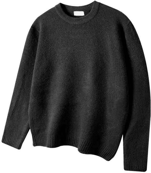 해리슨 남녀공용 오버핏 울스판 라운드 니트 HA-1496 MEL1029