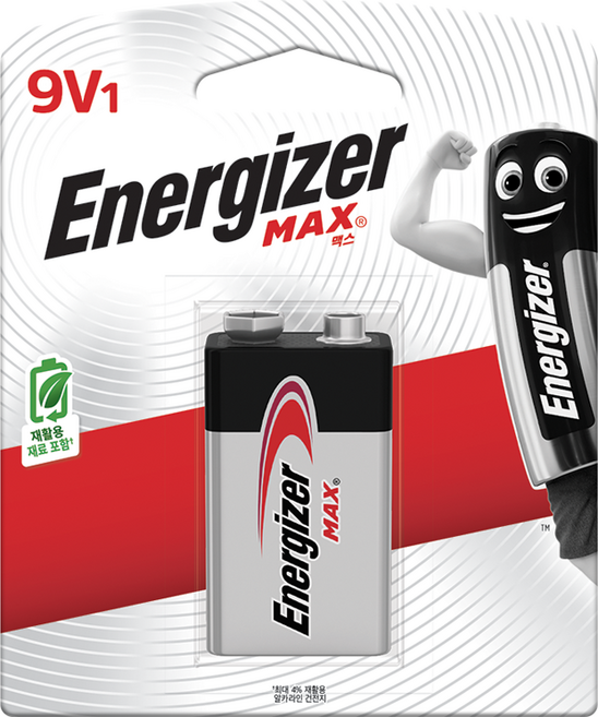에너자이저 맥스 9V 건전지, 1개입, 1개