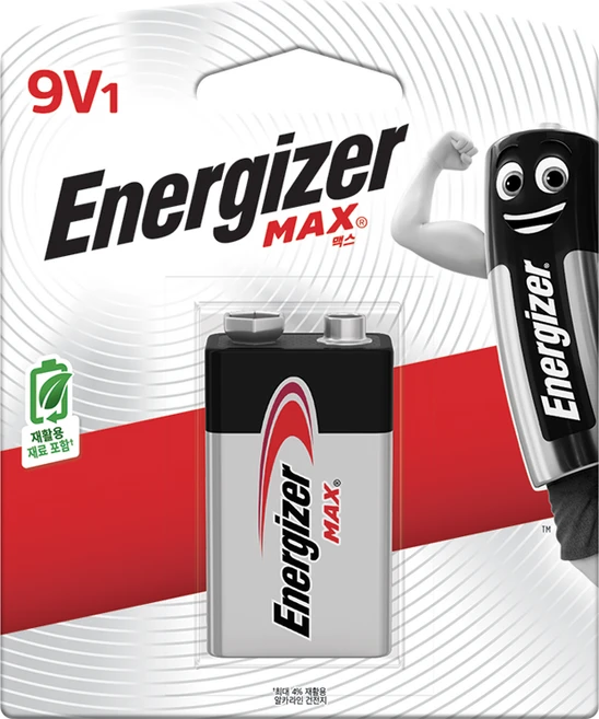 에너자이저 맥스 9V 건전지, 1개입, 1개 - 쿠팡