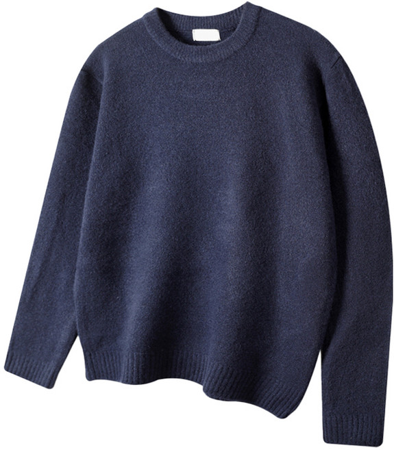 해리슨 남성용 오버핏 울스판 라운드 니트 티셔츠 HA-1496 MEL1029