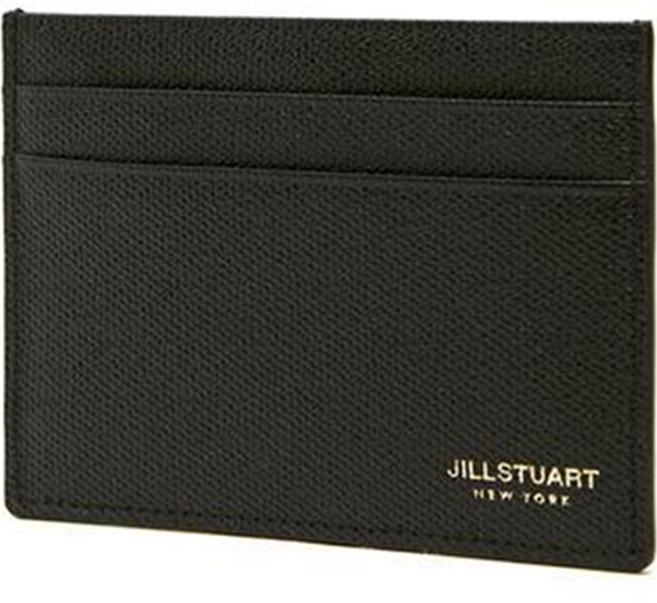 질스튜어트 BLAKE 가죽 골드로고 포인트 카드지갑