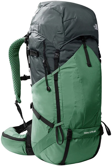 THE NORTH FACE Trail Lite 65L 後背包, 深草綠/瀝青灰