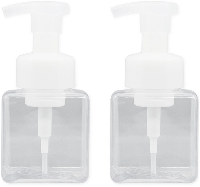 뉴앤룩 리필 용기 디스펜서 거품형 250ml, 투명, 2개