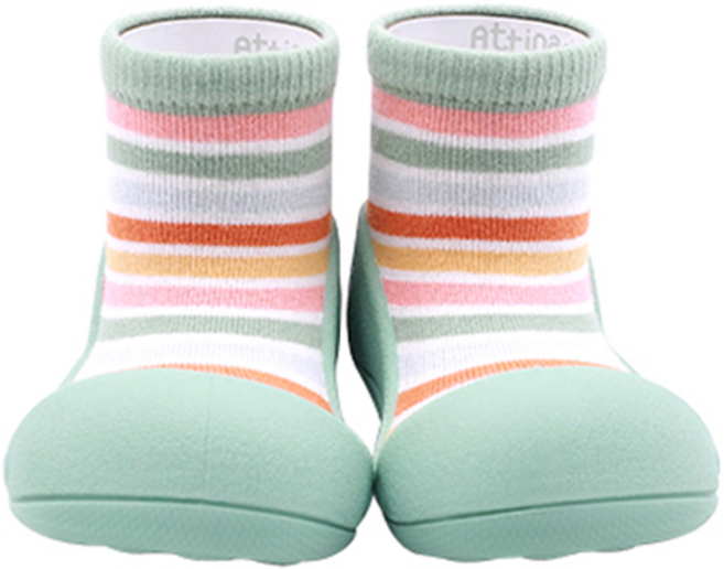 아띠빠스 유아용 레인보우 라인 걸음마신발