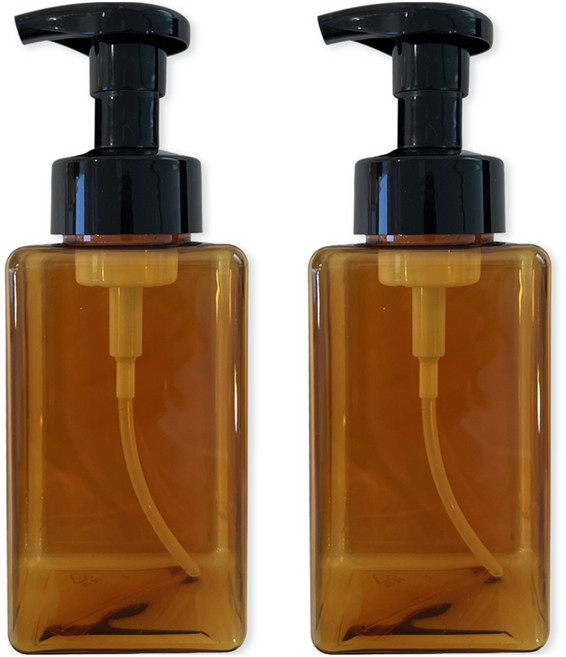 뉴앤룩 디스펜서 핸드워시 거품용기 450ml, 카멜브라운, 2개